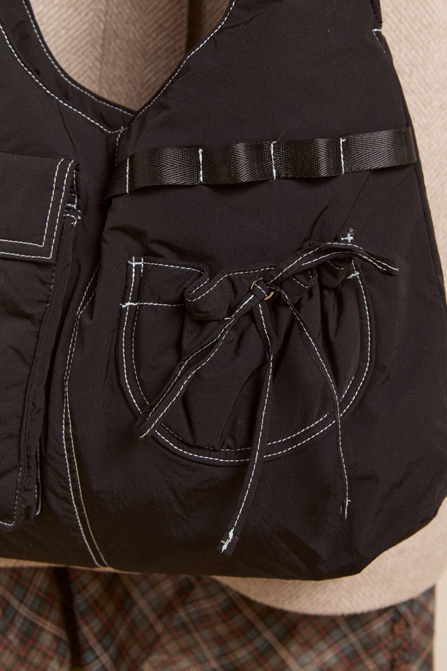 Black Multi Pocket Roisin Bag