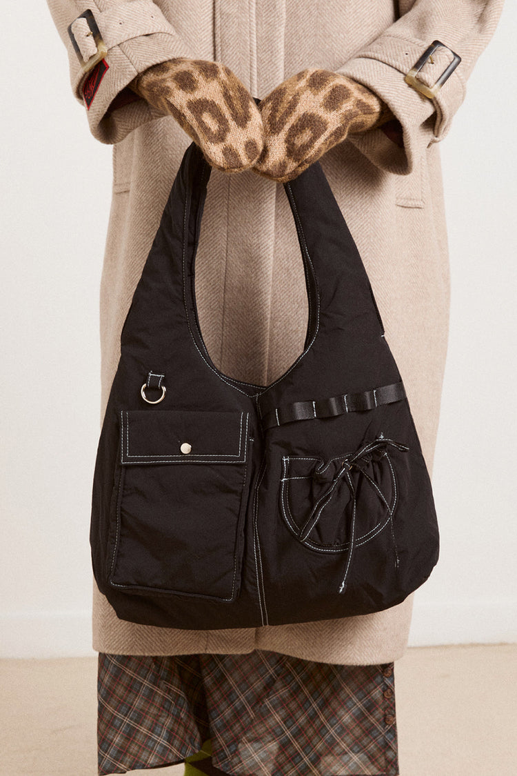 Black Multi Pocket Roisin Bag