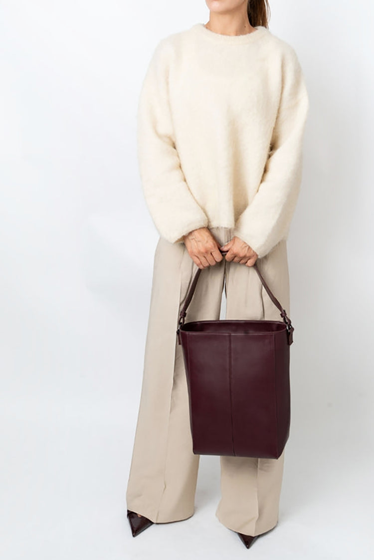 Midnight Plum Casset Soft Structure Bag