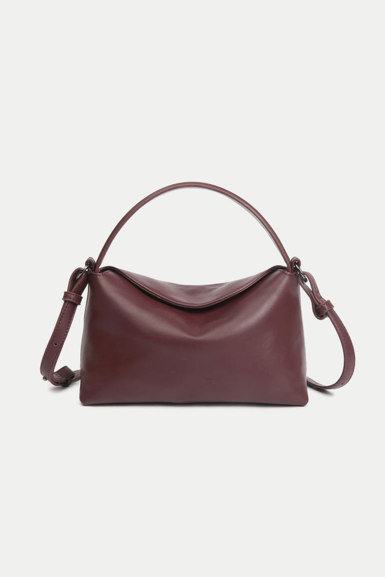 Midnight Plum Note Soft Structure Bag