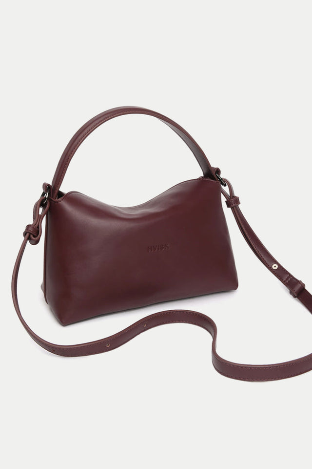Midnight Plum Note Soft Structure Bag