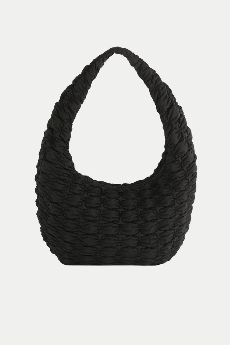 Black Haze Matte Twill Quilt Bag