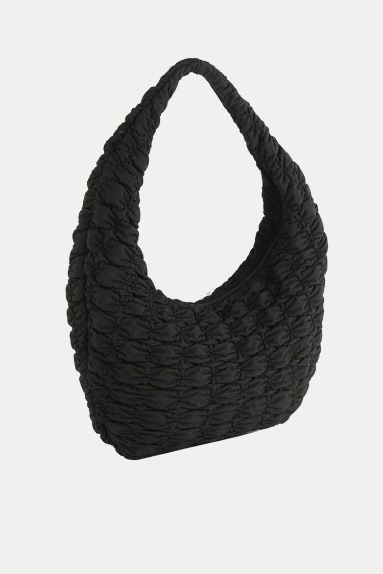 Black Haze Matte Twill Quilt Bag