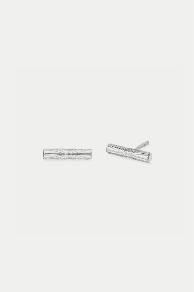 Daisy London Silver Estée Lalonde T Bar Stud Earrings 