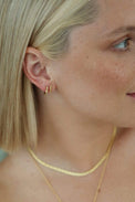 Daisy London Gold Plated Estée Lalonde T Bar Stud Earrings 