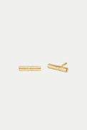 Daisy London Gold Plated Estée Lalonde T Bar Stud Earrings 
