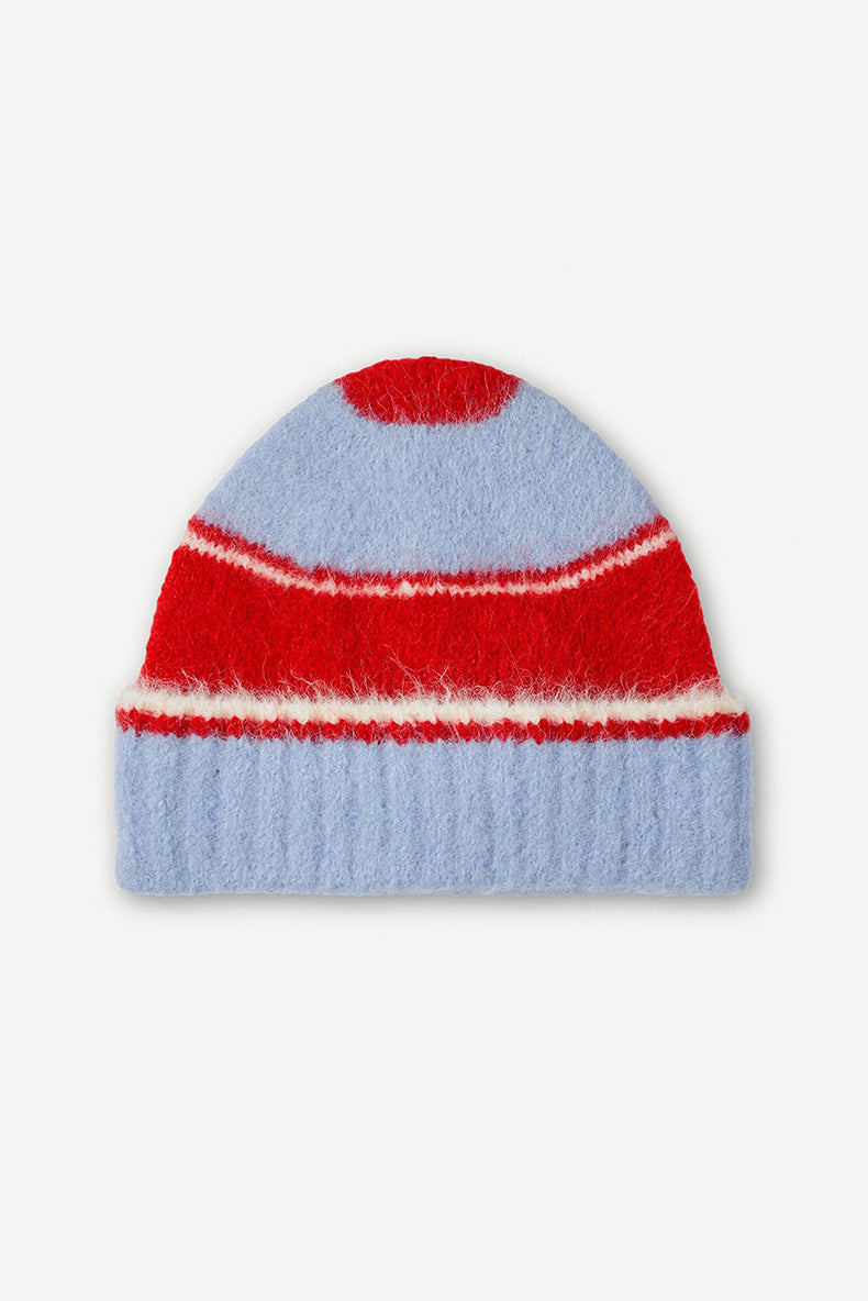 Haute Red Stripe Sajeanne Beanie