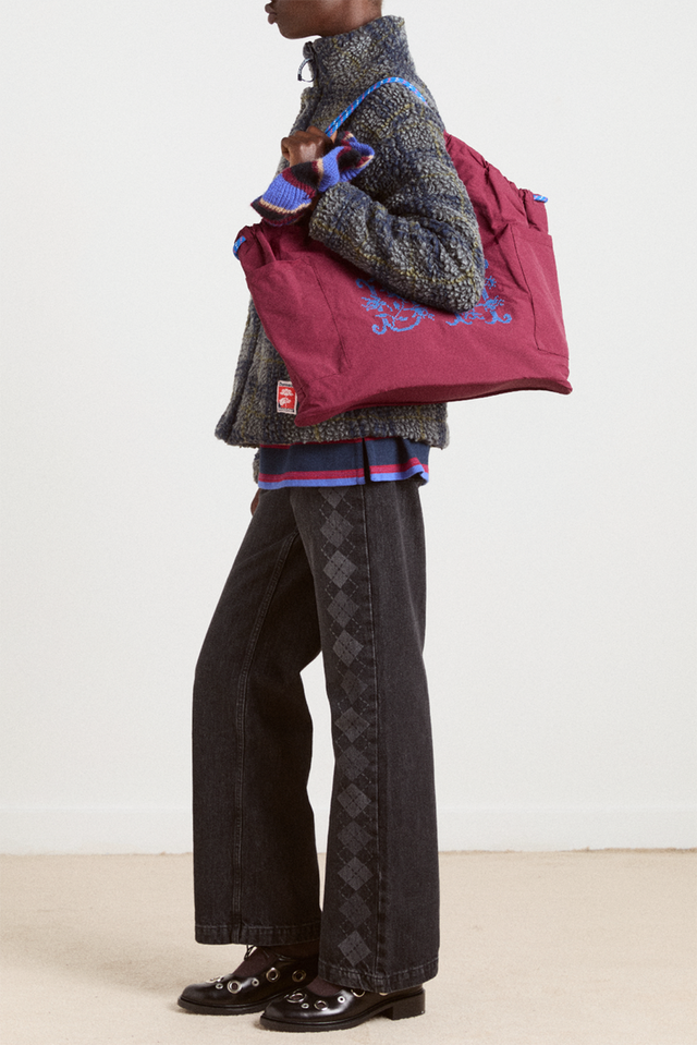 Burgundy Wilma Techy Shopper Bag