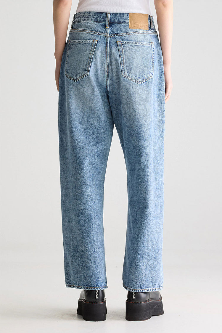 Used Light Blue Denim N. 66 Wide Jeans