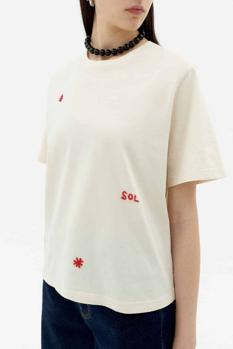 White SolSol Lucia T-Shirt