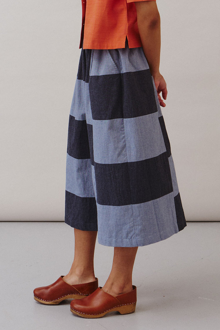 Indigo Mix Sky Skirt