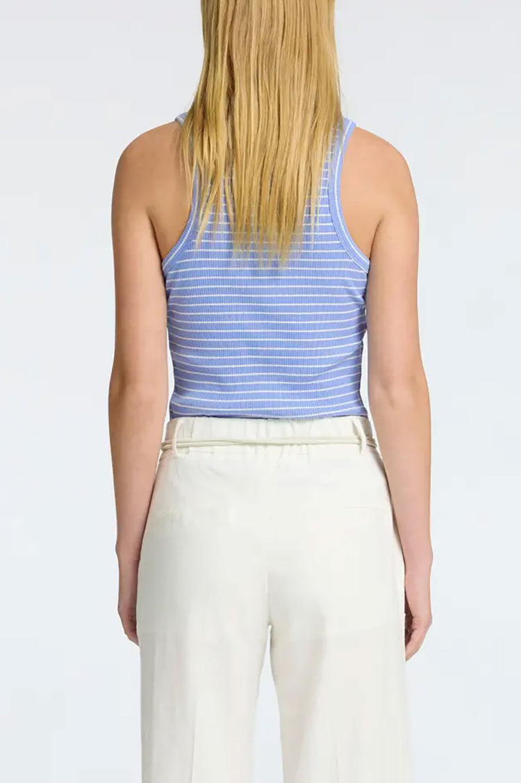 Cornflower Blue Anna Striped Tank Top