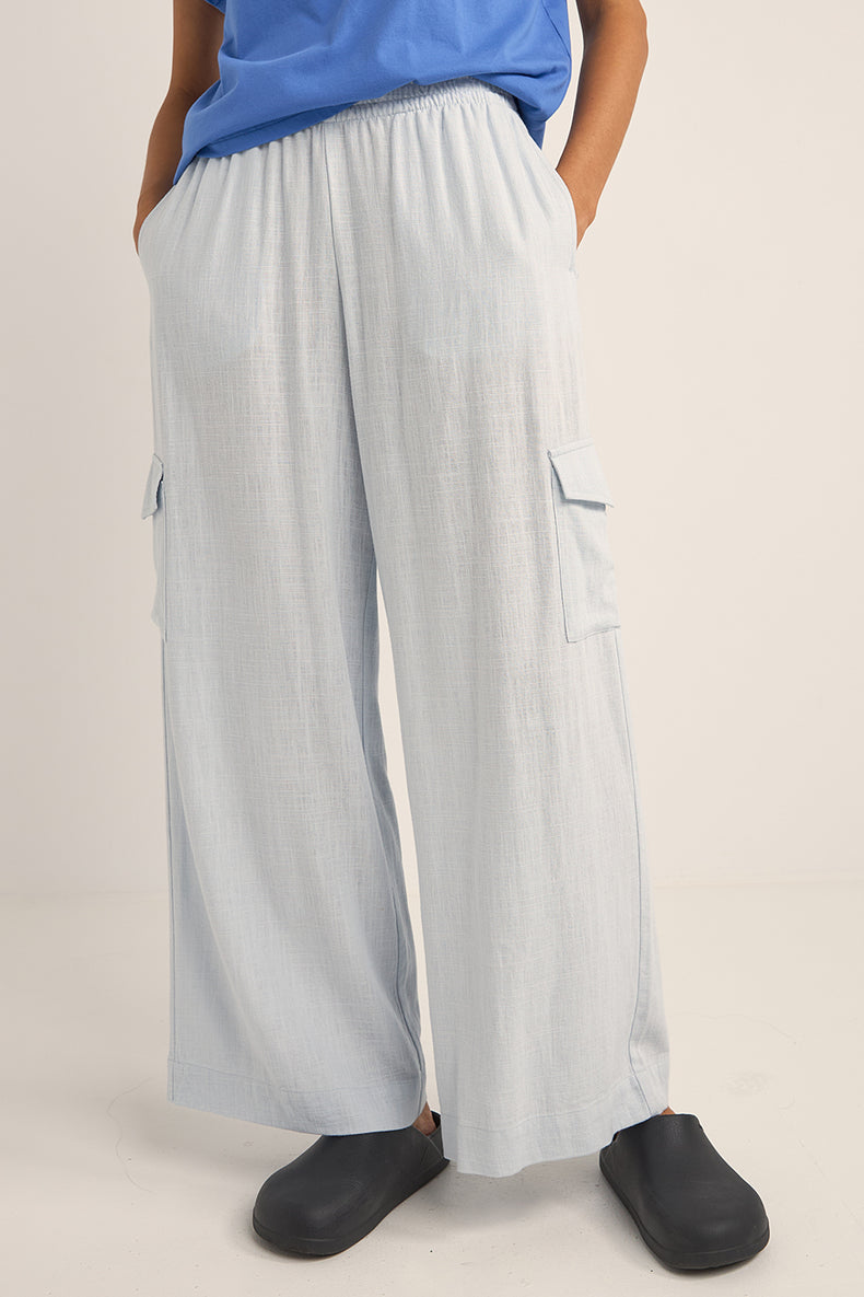 Blue Amalfi Cargo Pants