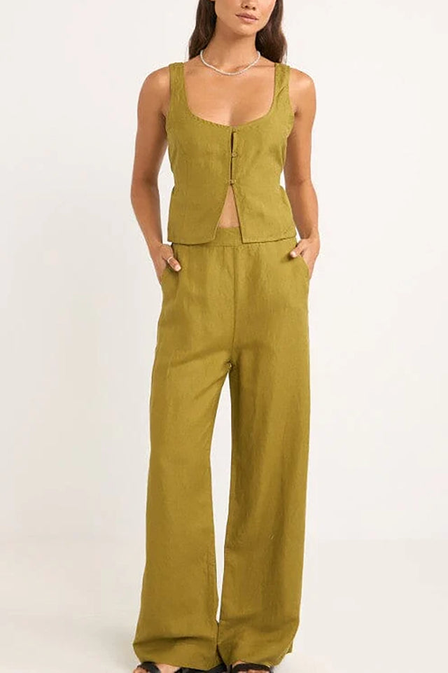 Olive Maya Vest Top