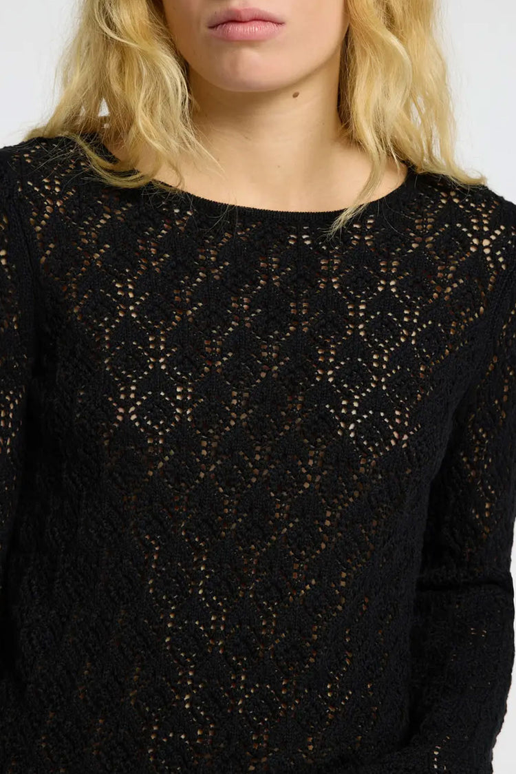 Black Niva Knit Top