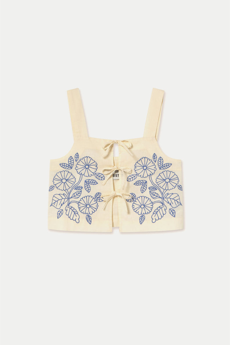 Light Cream Embroidered Top