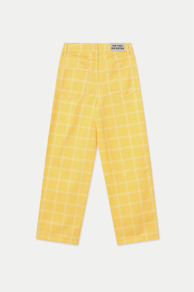 Mellow Yellow Check Berta Long Denim