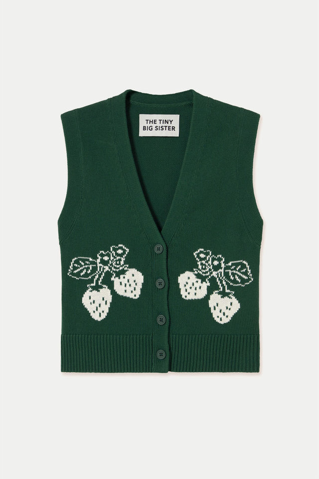 Dark Emerald Strawberries Patric Vest