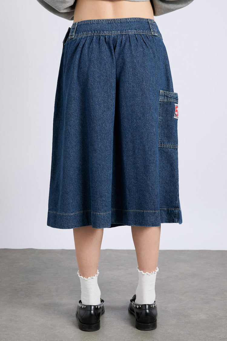 Indigo Dallas Wash Hollis Midi Skirt