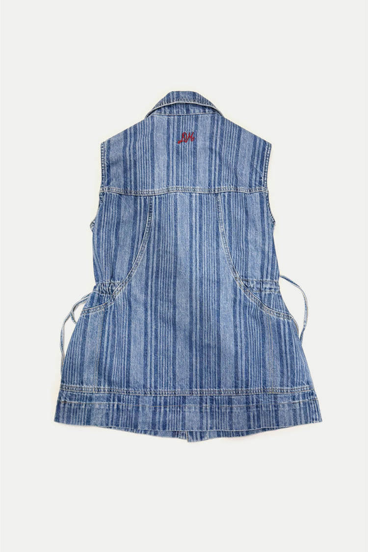 Blue Laser Stripe Hera Oversized Gillet