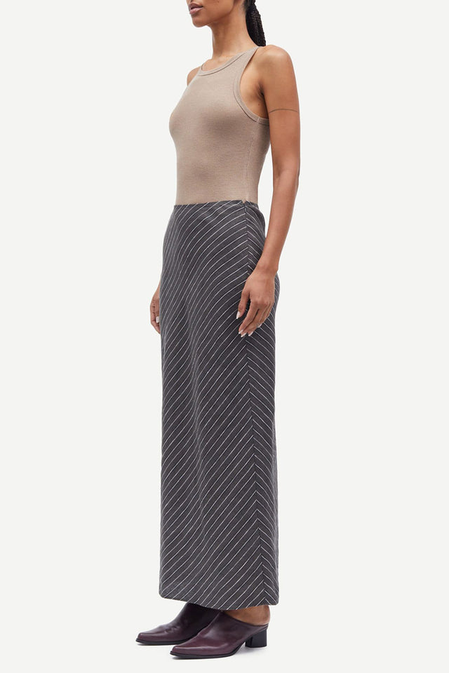 Beluga Stripe Saagneta Long Skirt