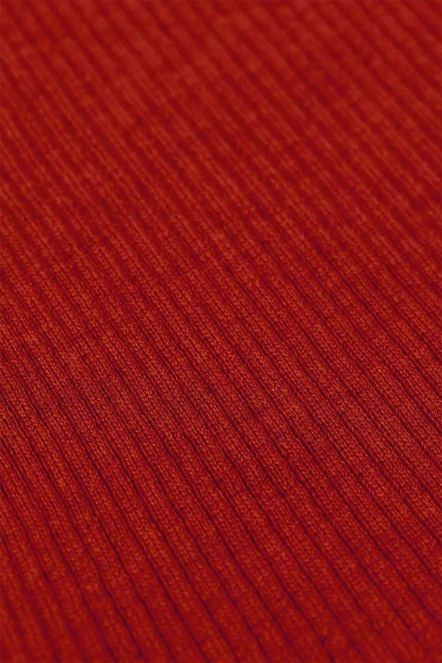 Dusty Red Merino Knit Singlet