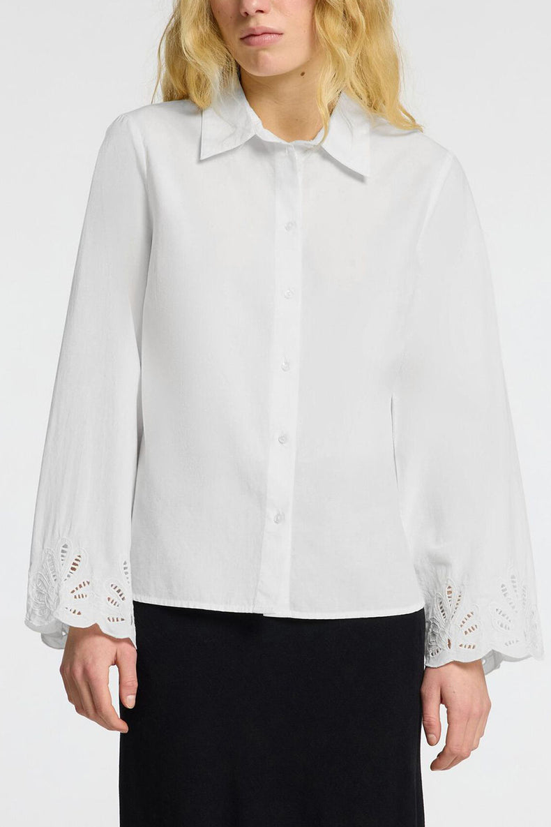 White Dahlia Broderie Anglaise Shirt