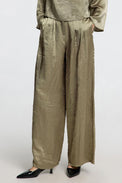 Selected Femme Vetiver Selene Wide Trousers 