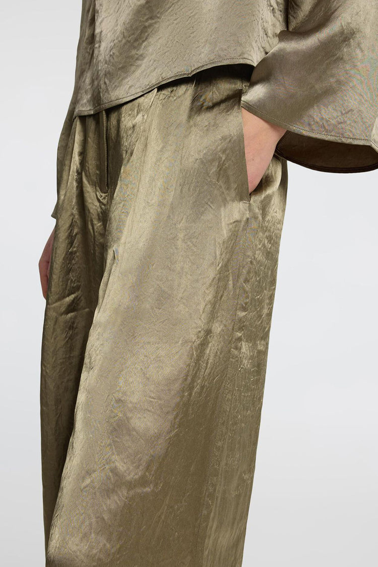 Selected Femme Vetiver Selene Wide Trousers 