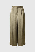 Selected Femme Vetiver Selene Wide Trousers 