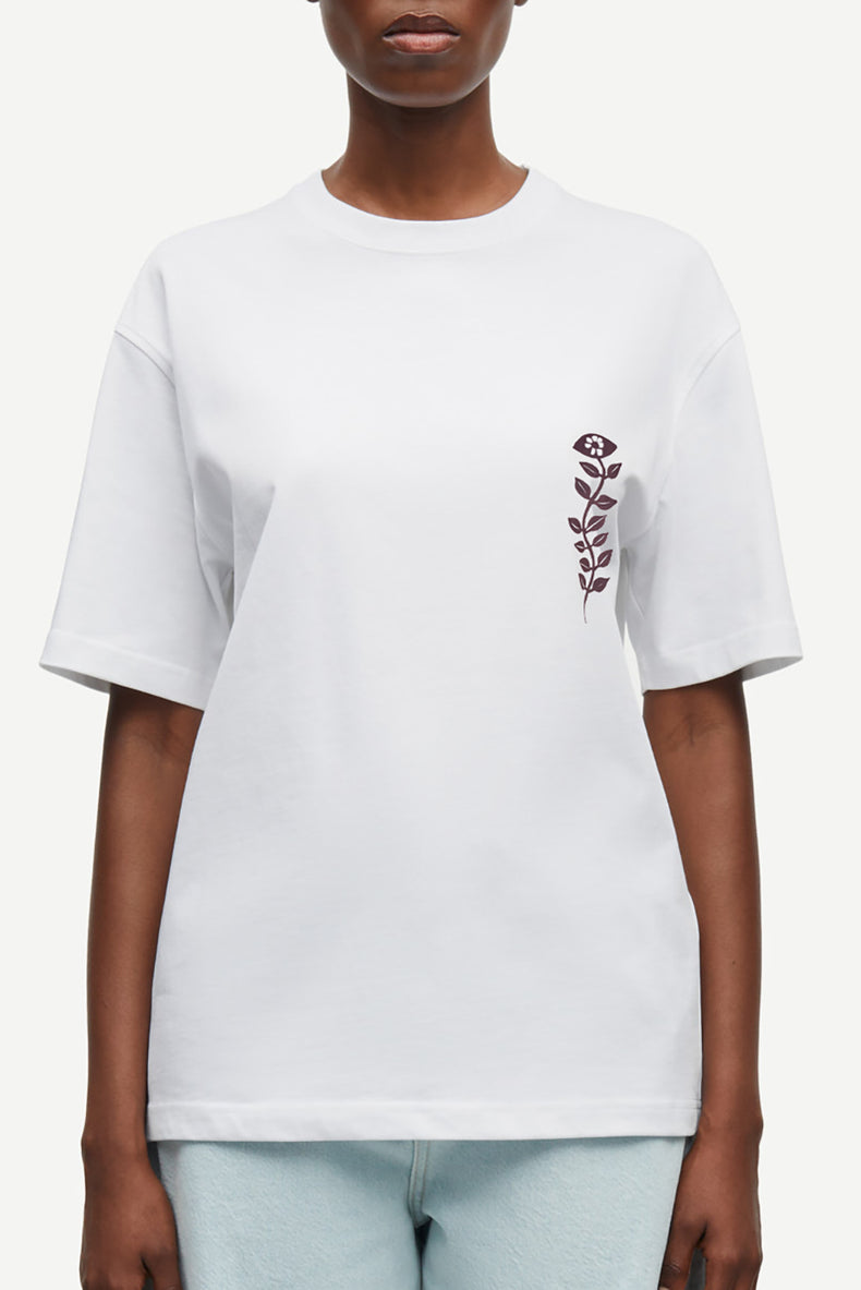 Samsøe Samsøe White Time Satime Tee 11725 
