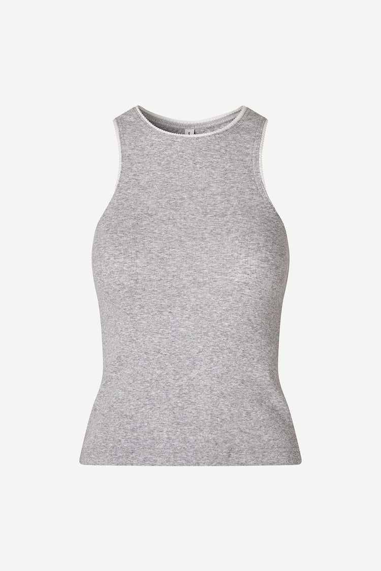 Samsøe Samsøe Light Grey Melange Sajune Tank Top 