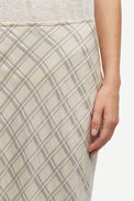 Samsøe Samsøe Egret Check Saagnetas Long Skirt 