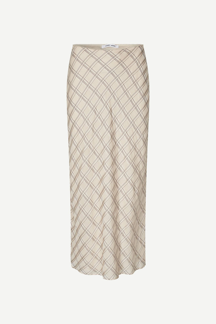Samsøe Samsøe Egret Check Saagnetas Long Skirt 