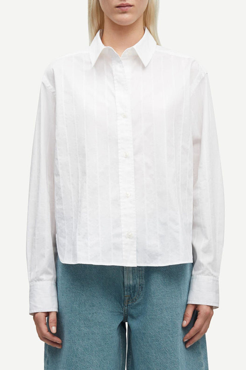 Samsøe Samsøe White Saatrani Shirt 