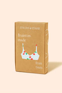 Stripe & Stare Blue Cherryade Plunge Lace Bra 