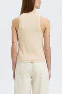 Selected Femme Birch Trixie Knit Button Top 