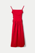Damson Madder Red Angelina Midi Dress 