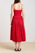 Damson Madder Red Angelina Midi Dress 
