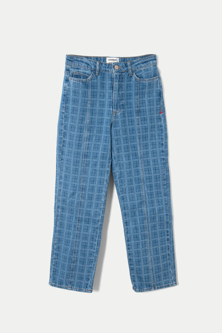 Damson Madder Blue Laser Check Tovie Jeans 