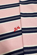 Damson Madder Pink Stripe Cassia Shrunken Rugby Shirt 