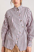 Damson Madder Garden Stripe Lux Shirt 