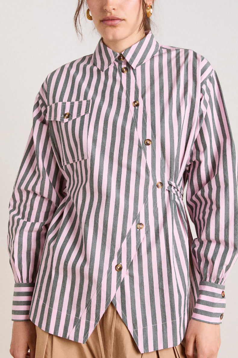 Damson Madder Garden Stripe Lux Shirt 