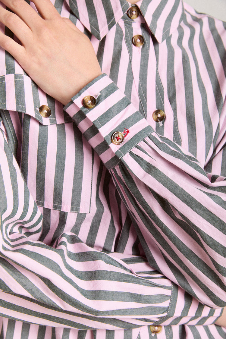 Damson Madder Garden Stripe Lux Shirt 