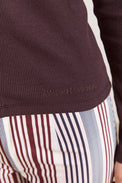 Damson Madder Brown Varsha Frilly Cardigan 