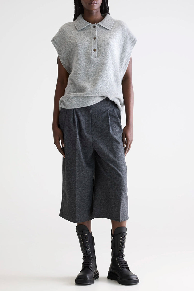 Bellerose Heather Grey Ameson Sleeveless Sweater 