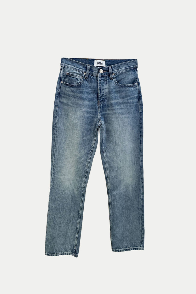 Dala Smoke Blue Alley Mid Rise Ankle Jeans 