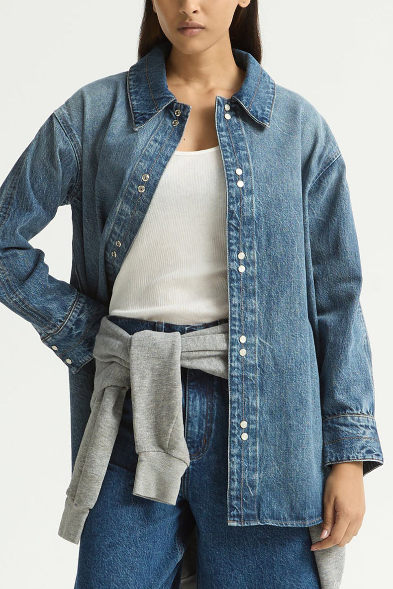 Dala Smoke Blue Stack Shirt 
