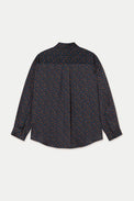 The Tiny Big Sister Light Navy Small Flowers Relaxed Shirt 