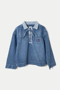 Damson Madder Blue Scarlett Rugby Shirt 